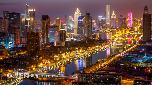 天津城市夜景