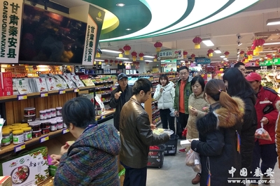 秦安农特产品在天津市津南区超市热销(图)