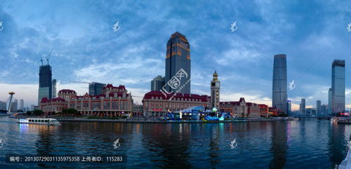 天津风光,津湾广场全景图